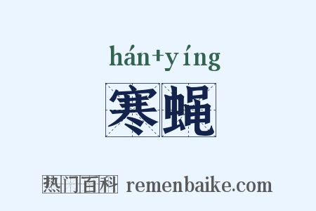 寒蝇是什么意思的图片